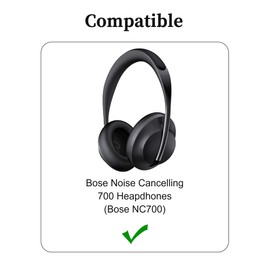 Replacement Ear Pads for Bose 700 - Original Ear Cushion Replacement for Noise Cancelling 700 Headphones, Comfortable, Durable Ear Cups Accessories, Softer Protein Leather, Black