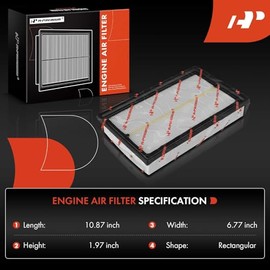 A-Premium Filtro de aire delantero del motor compatible con Volkswagen Jetta 2019-2023, Golf 2019-2021, Golf SportWagen 2019, Taos 2022-2023, 1.4L 1.5