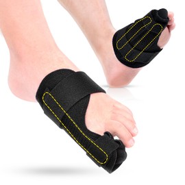 Broken Big Toe Splint Brace, Fracture Big Toe Protector for Dislocations, Injuries, Sprains, Support with 2 Stainless Steel Plate - (Left)