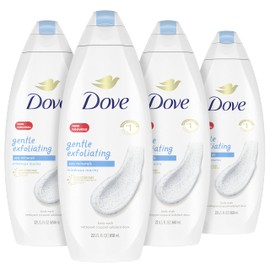 Dove Body Wash Instantly Reveals Visibly Smoother Skin Gentle Exfoliating with Sea Minerals Cleanser That Effectively Washes Away Bacteria While Nourishing Your Skin 22 oz 4 Count