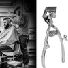 YUMILI Stainless Steel Manual Hair Cutting Tool, Hand Push Hair