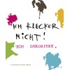 Cleaning Cloth for Glasses with German Text "Ich klecker nicht"