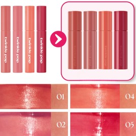 TWINKLE POP Pure Glass Tint 3.8ml, Color:01 Middle Rose