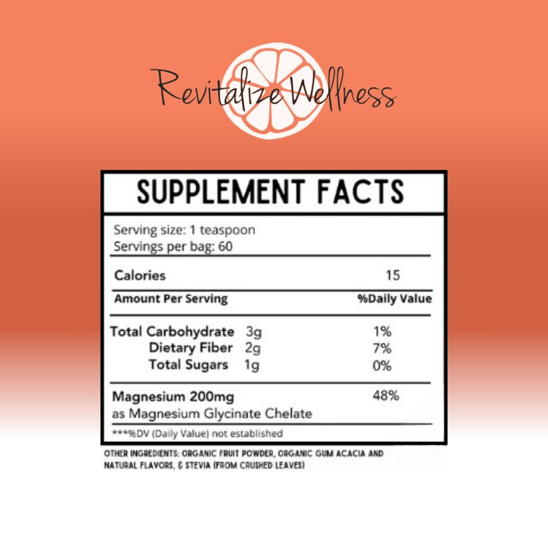 Revitalize Wellness Mag Defense Powder | Orthomolecular Dose of Magnesium