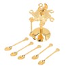 Swan Coffee Spoons Set Mirror Polished Strong Construction Swan Base