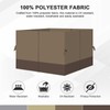 Aoodor 12x14 ft Outdoor Gazebo Curtains, 4 Panels Waterproof Privacy