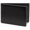 Bosca Men’s Wallet, Nappa Vitello Leather Small Bifold Wallet, Black