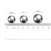 sourcing map 10pcs 25mm Carbon Steel Bearing Balls Precision Polished