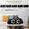 KeeKit 7 Inch Digital Alarm Clock with Bluetooth Sync Time,