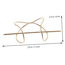 SAFIGLE 2Pcs Vintage Metal Hair Bun Holders Charming Shaped Hair Clips for Women Stylish Hairpins for Secure Updos for All Hair Types and Occasions