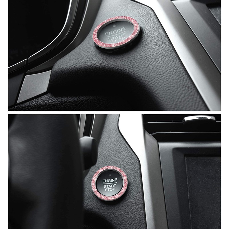 WINKA Auto Key Ignition Button Key Knobs, Bling for Car