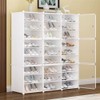 AngelcityCC Shoe Rack Organizer, 3 x 12-Tiers Stackable 72 Pairs