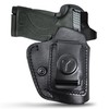 Black IWB Suede Leather Holsters for Pistols Optic Ready. for