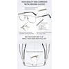MARE AZZURO Designer Reading Glasses Men Metal Readers 100 150