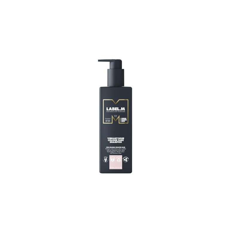 LABEL.M Vibrant Rose Colour Care Shampoo 300ml – With Recyclable
