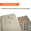 3500 Count Star Stickers for Paper Notebook, Journal Gold Silver