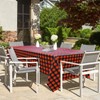 4 Pack Buffalo Plaid Tablecloths - 51x86 Disposable Plastic Red