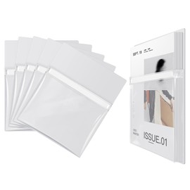 Magnetic File Holder, Magnetic Pocket with Tabs, Magnetic File Folder Holder for Letter Size, Magnetic Paper Holder for Whiteboard Refrigerator,Magnetic File Organizer for Office School Home(5 Pcs)