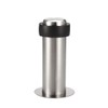 sourcing map Door Stopper Cylindrical Floor Mount Stop Brushed Stainless
