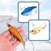 SINGMATOOLS 100 Pack Dual snap Lock Fish Sinker Clips snap