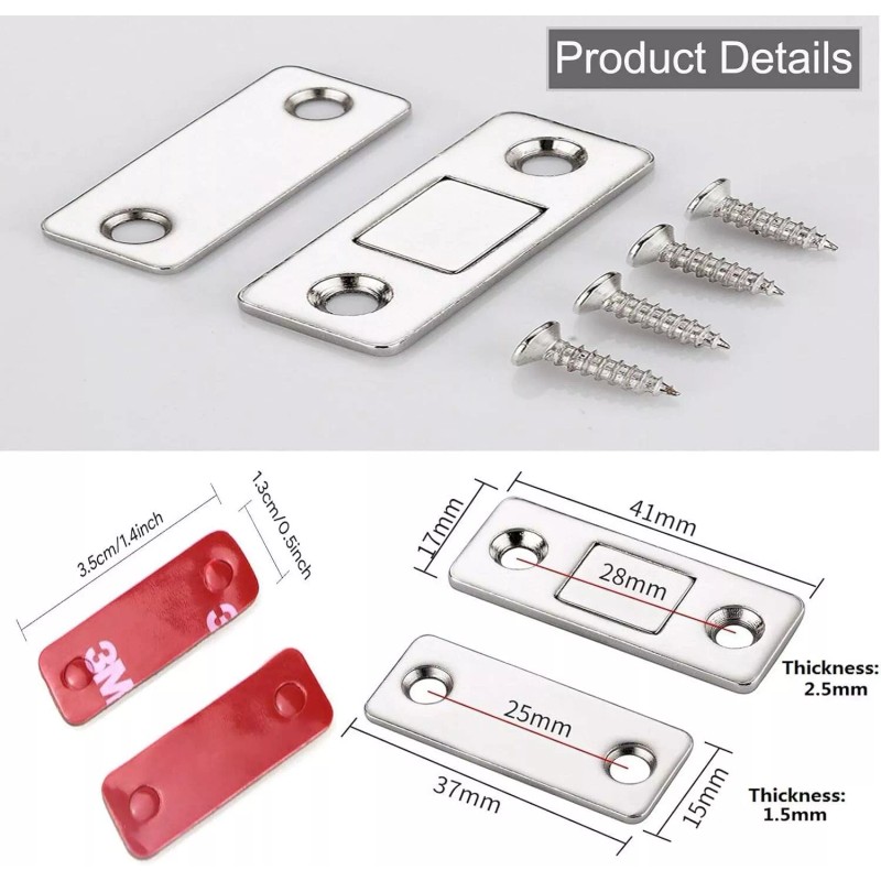 Ultra 12 Pack Monkey Magnets Ultra-Thin Magnetic Plates Keep It