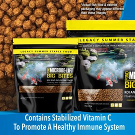 MICROBE-LIFT MLLBBMD Big Bites Fish Food Pellets for Ponds, Water Gardens, and Fountains, for Large Live Goldfish and Koi, 2.75 Pounds
