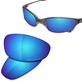 Saucer Premium Replacement Lenses for Oakley Juliet Sunglasses High Definition Glacier Blue Polarised, High Definition - Glacier Blue Polarised
