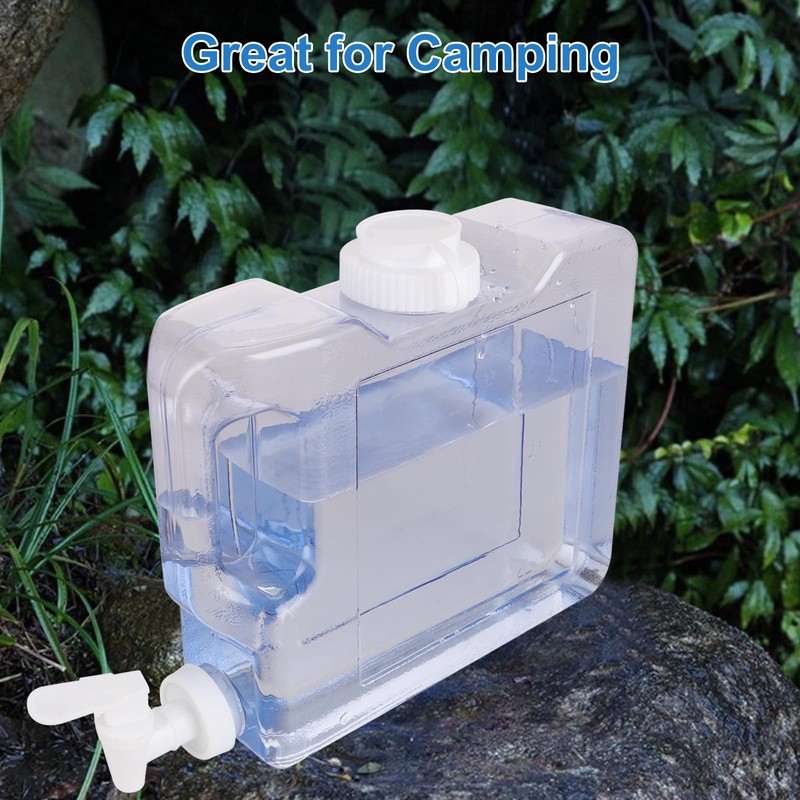 VIDETOL 3L Fridge Water Dispenser with Tap, 2 Pack Reusable