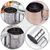 BIUDECO 1pc Stainless Steel Flour Sifter Cup Hand Press Powder