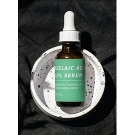 Azelaic Acid 12% Facial Serum, Reduces Rosacea, Acne, Scars, Redness, Pimples, Pigmentation, Blackheads (1 Fl Oz)