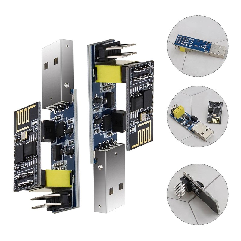 Pack of 2 Modular Card ESP8266 ESP-01 ESP01S WiFi Transmitter
