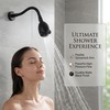 SUBEIXI Adjustable Shower Arm with High Pressure Shower Head, Powerful