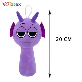 wiztex Sprunkii Cuddly Toy - YouTube Video Stuffed Animals Sprunkii Plush Toy Gift for Children and Fans (Purple)
