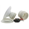 E27 Batten Bulb Holder (lampholder) in Off-White for Ceiling or