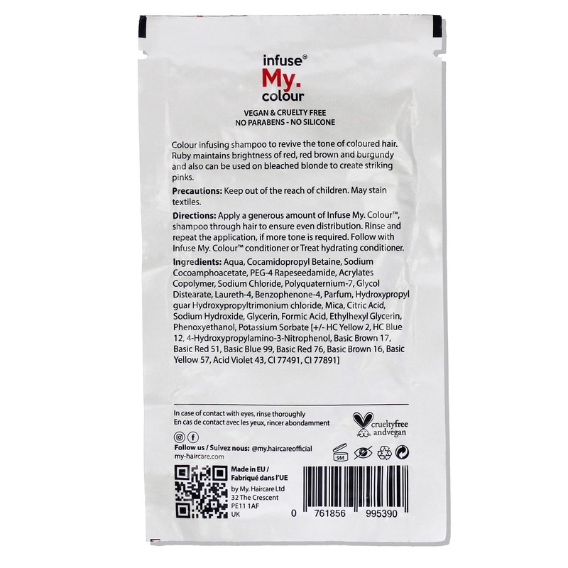 Infuse My Colour Ruby Shampoo for Unisex 15 ml