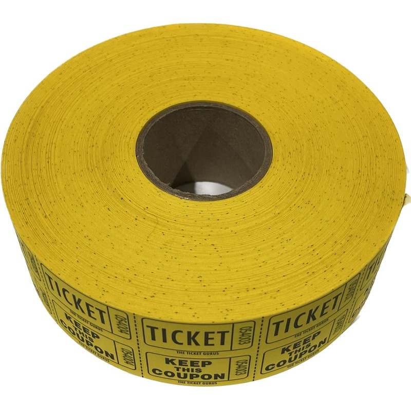 The Ticket Gurus-Raffle Tickets - 4 Yellow Rolls of 2000