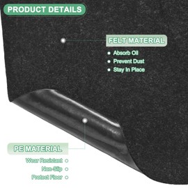 M METERXITY Outdoor Storage Shed Mat, 4x6 ft Waterproof Small Shed Flooring Mat for Patio Furniture Floor Protecting from Wear/Liquid/Dust/Oil, Non-Slip Carport Pad [Grey]