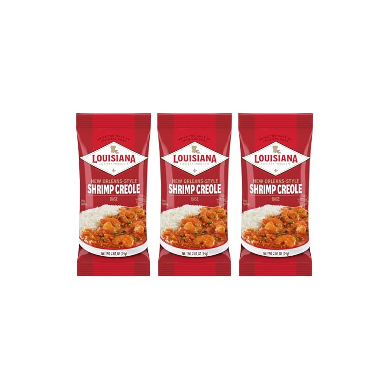 Louisiana New Orleans Style Shrimp Creole Base, 2.61oz (Pack of
