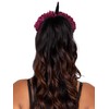 Leg Avenue A284722048 Panamahut, Damen, Schwarz (Black, Burgundy), (Herstellergröße: One