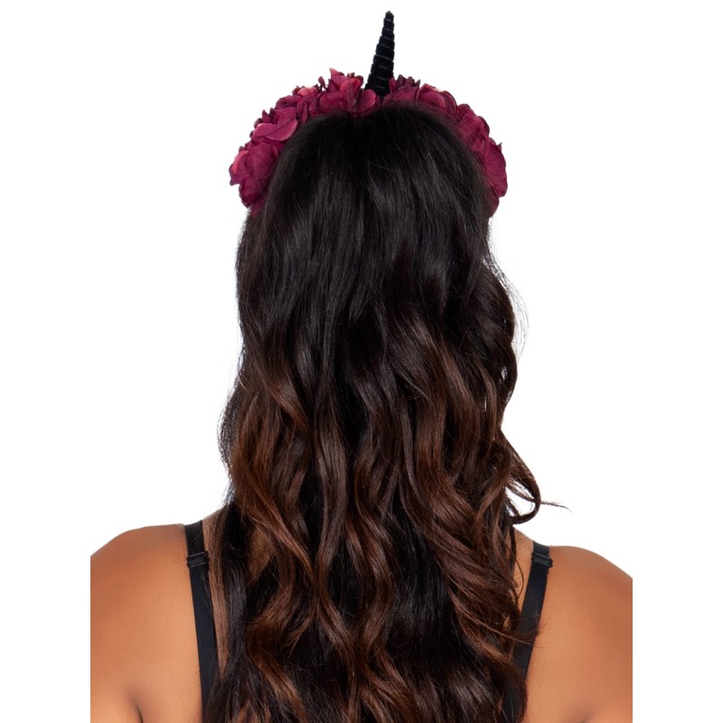 Leg Avenue A284722048 Panamahut, Damen, Schwarz (Black, Burgundy), (Herstellergröße: One