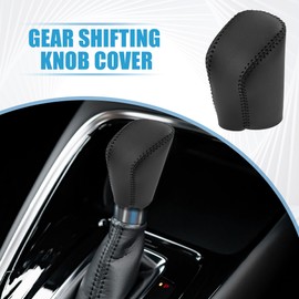A ABSOPRO Gear Shifting Knob Cover Automatic Transmission Lever Trim for Lexus GS 300 2018-2019 Faux Leather Black