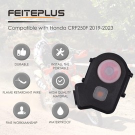 Motorcycle Buttons Engine Electronic Start Stop Kill Switch Button with Indicator Light Compatible with Honda CRF250 CRF450 2019-2023 35130-K99-A01