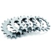Miche 3/32 Fixed Sprockets with Carrier Track Sprocket, Silver, 16t