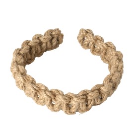 Vesaneae 4 PCS Braided Curtain Tiebacks, Hand Woven Boho Curtains Ties, Handmade Drapes Tieback Holdbacks for Home Office Decor for Indoor Outdoor Drapes (Brown)