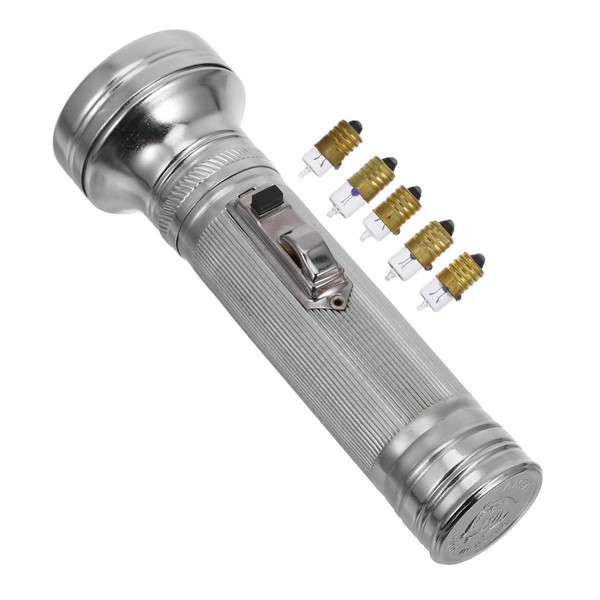 Operitacx Retro Taschenlampe Nostalgisches Design mit Glühbirnen Handlich und Robust