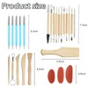 AEROVA 36PCS Pottery Tools,Clay Tools,Sculpting Tools, Basic Clay Pottery Tool