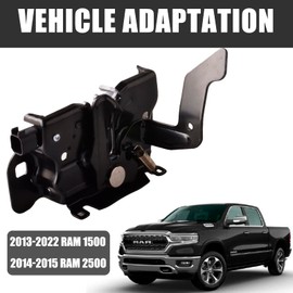 Unikpas Hood Latch Assembly with Remote Start Compatible Ram 1500 2013-2022| Ram 2500 2014-2015 Replace Front Hood Lock Latch
