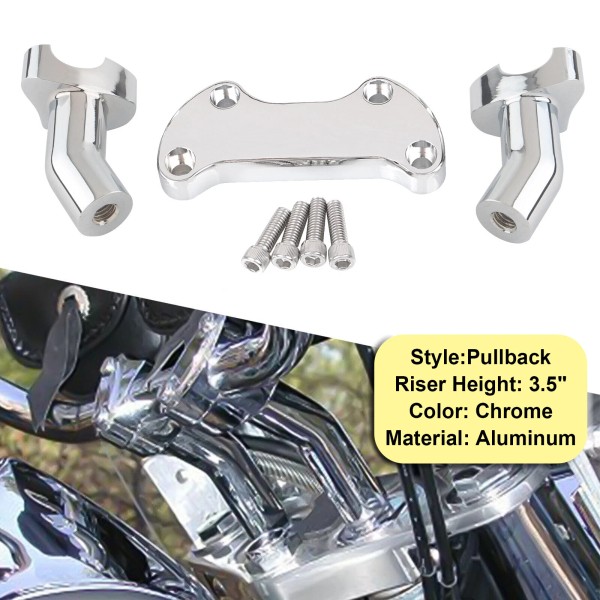 Unbranded 1" Handlebar Top Clamp 3 1/2" Pullback Risers For