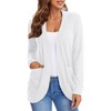 Urban CoCo Womens' Long Sleeve Knit Sweater Cardigans Curved Hem