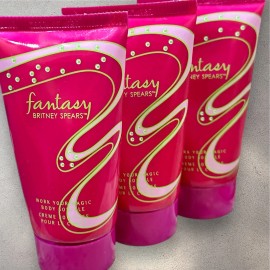 Britney Spears 3X Britney Spears Fantasy 1.7 OZ  Body Souffle Lotion Tube TOTAL 5.1 fl Oz